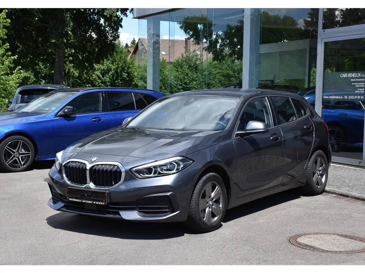 BMW 118 i CLIMA REGUL GPS PDC LED LANE 1° MAIN Gris - 2
