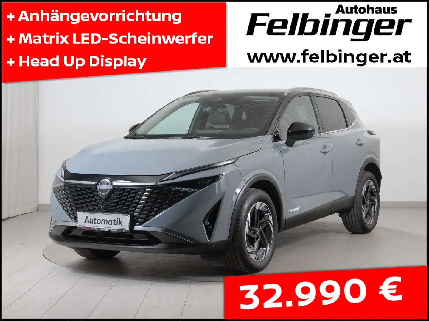 Nissan Qashqai 1.3 DIG-T MHEV N-Connecta+ *LED, AHV, Headupdisp.* Grau - 1