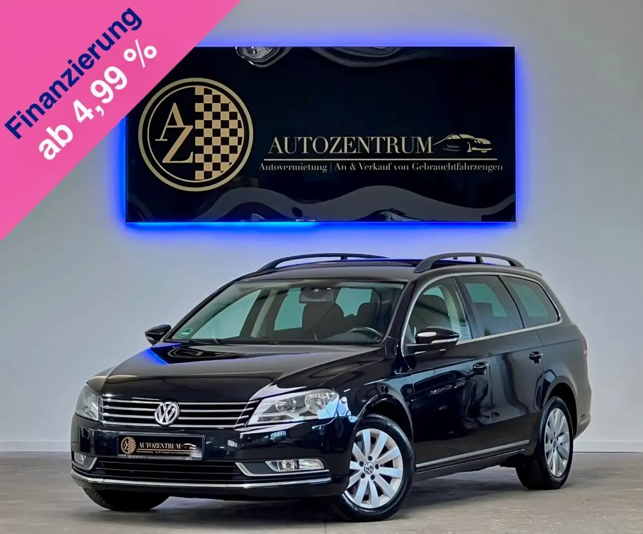 Volkswagen Passat 2.0 TDI*2HAND*AHK*KLIMA*SITZ-HZG*TEMPOMAT Zwart - 1