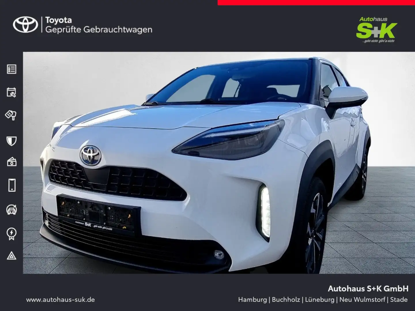 Toyota Yaris Cross 1.5 Hybrid Team D+CARPLAY+WINTER-PAKET+LED+ACC+ Weiß - 1