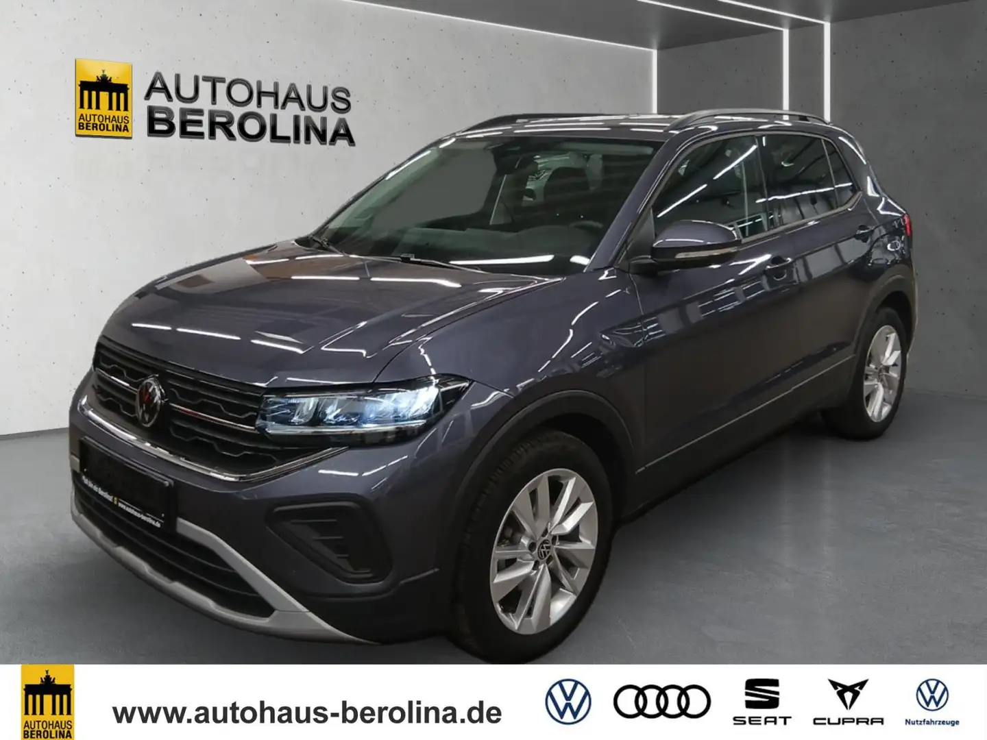 Volkswagen T-Cross 1.0 TSI Life DSG *R-CAM*App-Connect*SHZ* Grau - 2