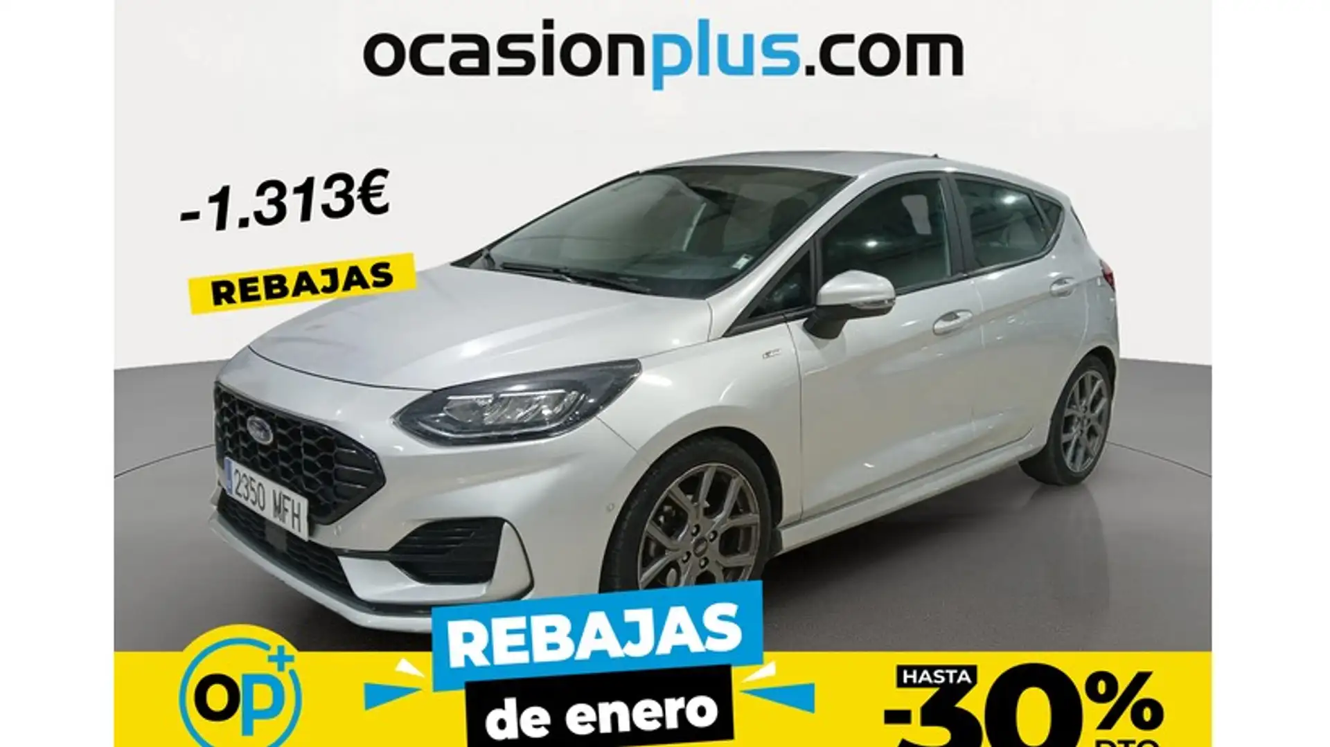 Ford Fiesta 1.0 EcoBoost MHEV ST Line 125 Argent - 1