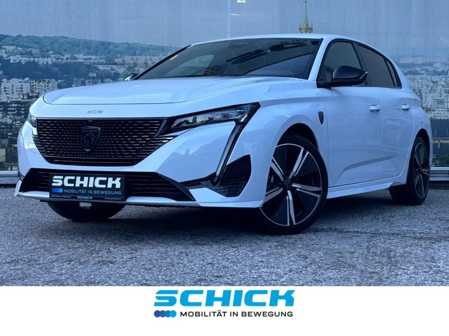 Peugeot 308 GT Hybrid 136 e-DCS6 Blanc - 1