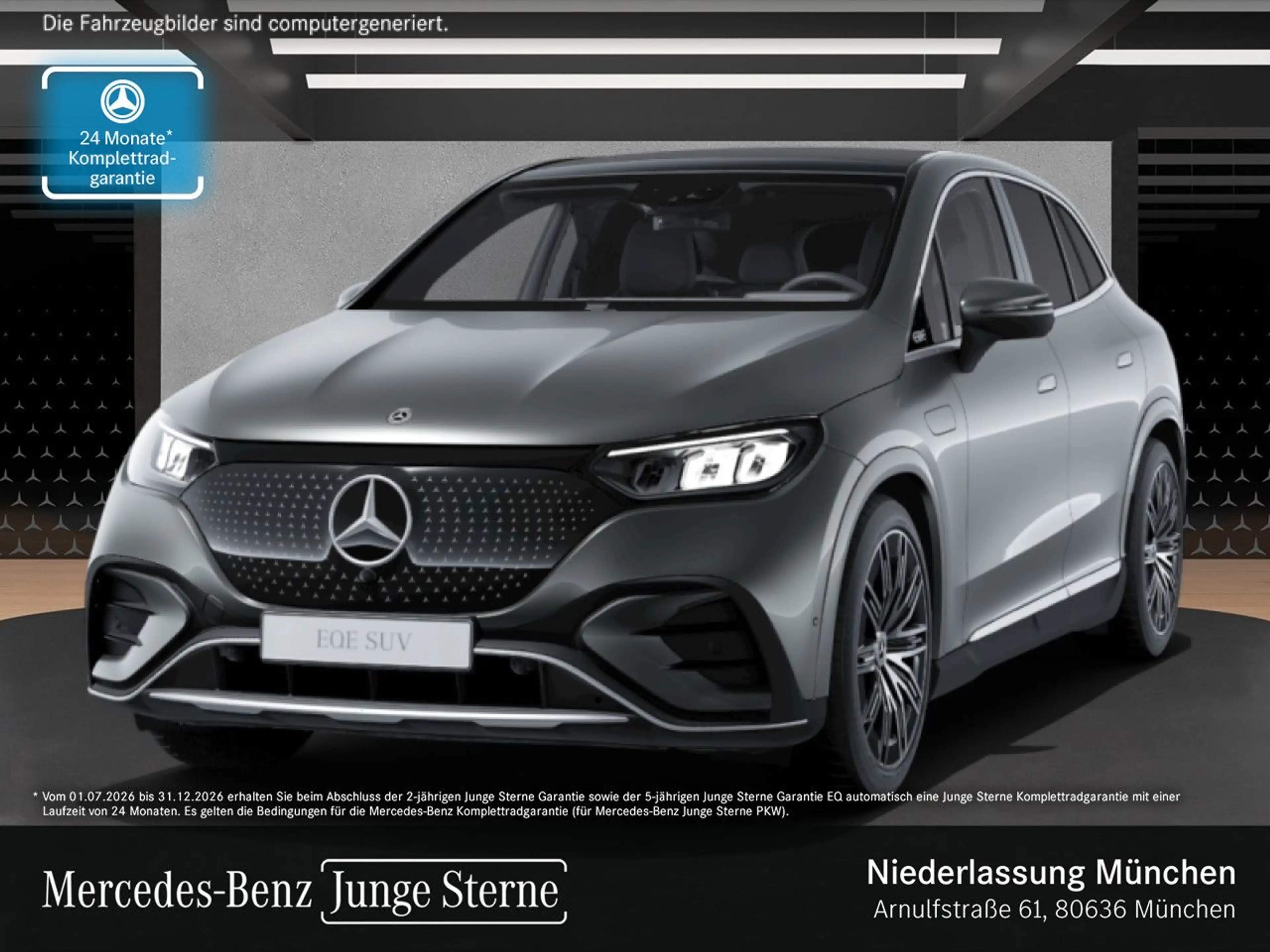 Mercedes-Benz EQE SUV EQE 300 AMG+PANO+AHK+LED+BURMESTER+KAMERA+TOTW