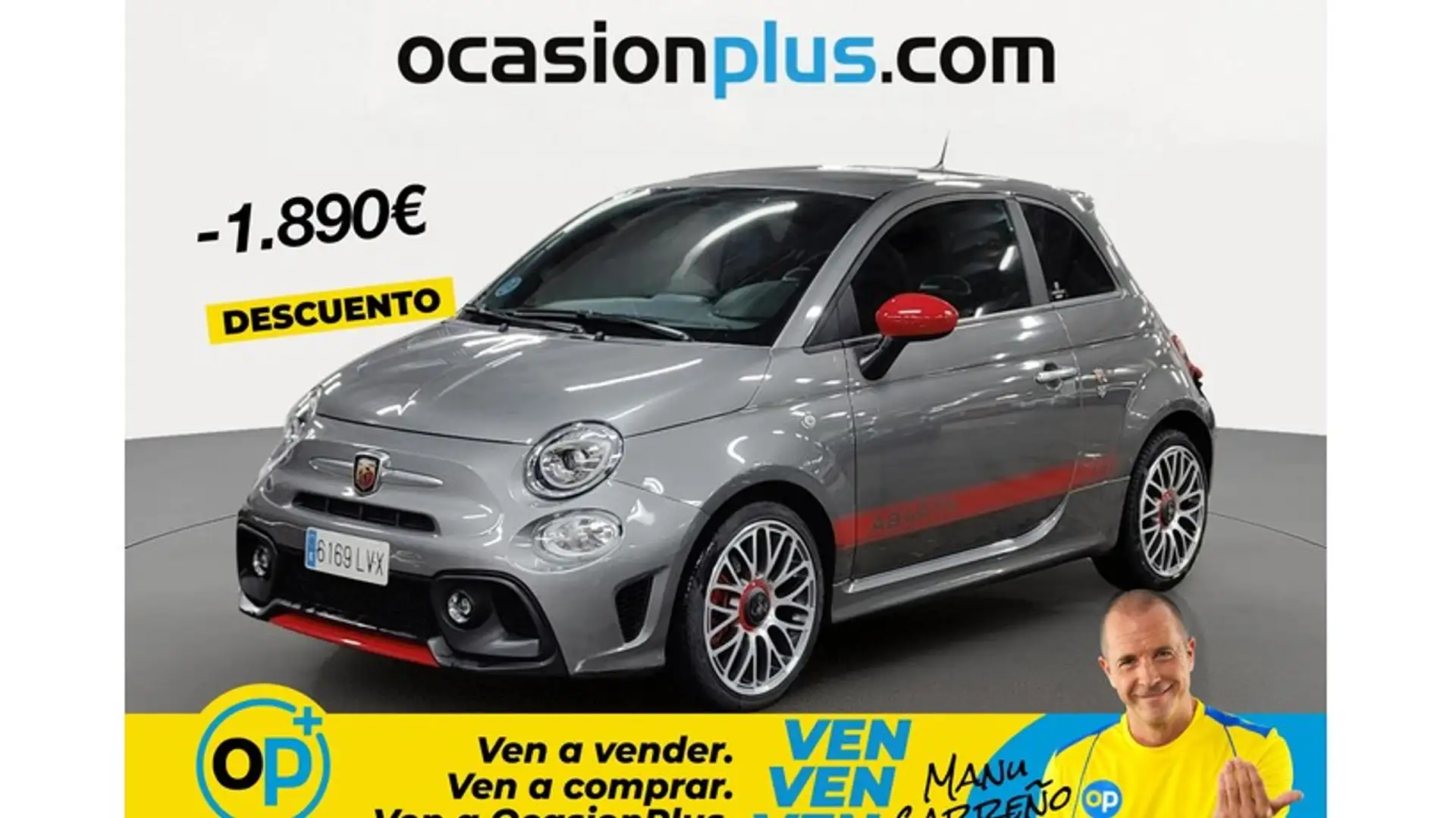 Abarth 595 1.4T JET 107KW Gris - 1