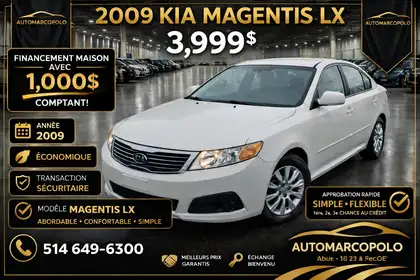 2009 Kia Magentis Sedan 5-Speed Automatic