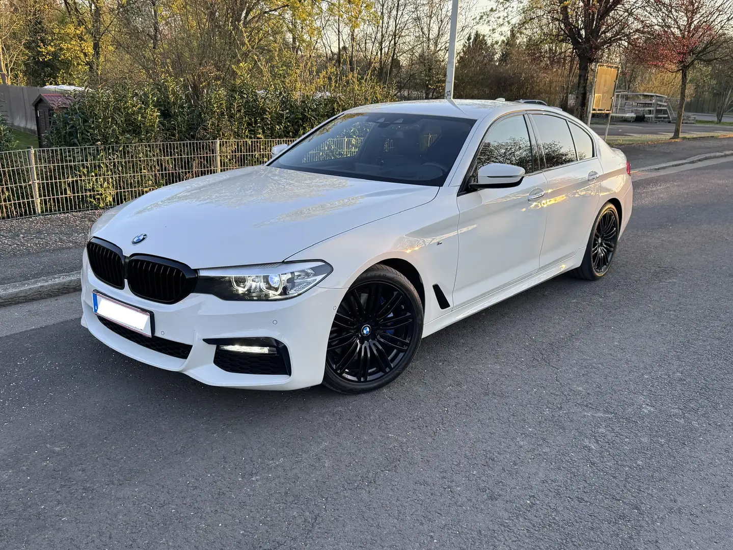BMW 530 G30 Aut. M Paket Ab Werk HeadUp HarmanKardon Weiß - 1