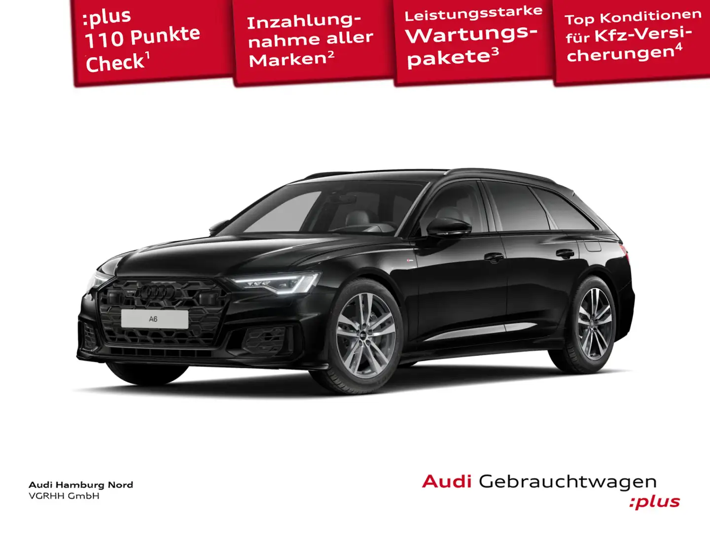 Audi A6 50 TFSIe S line quat. HeadUp Matrix ACC Schwarz - 1