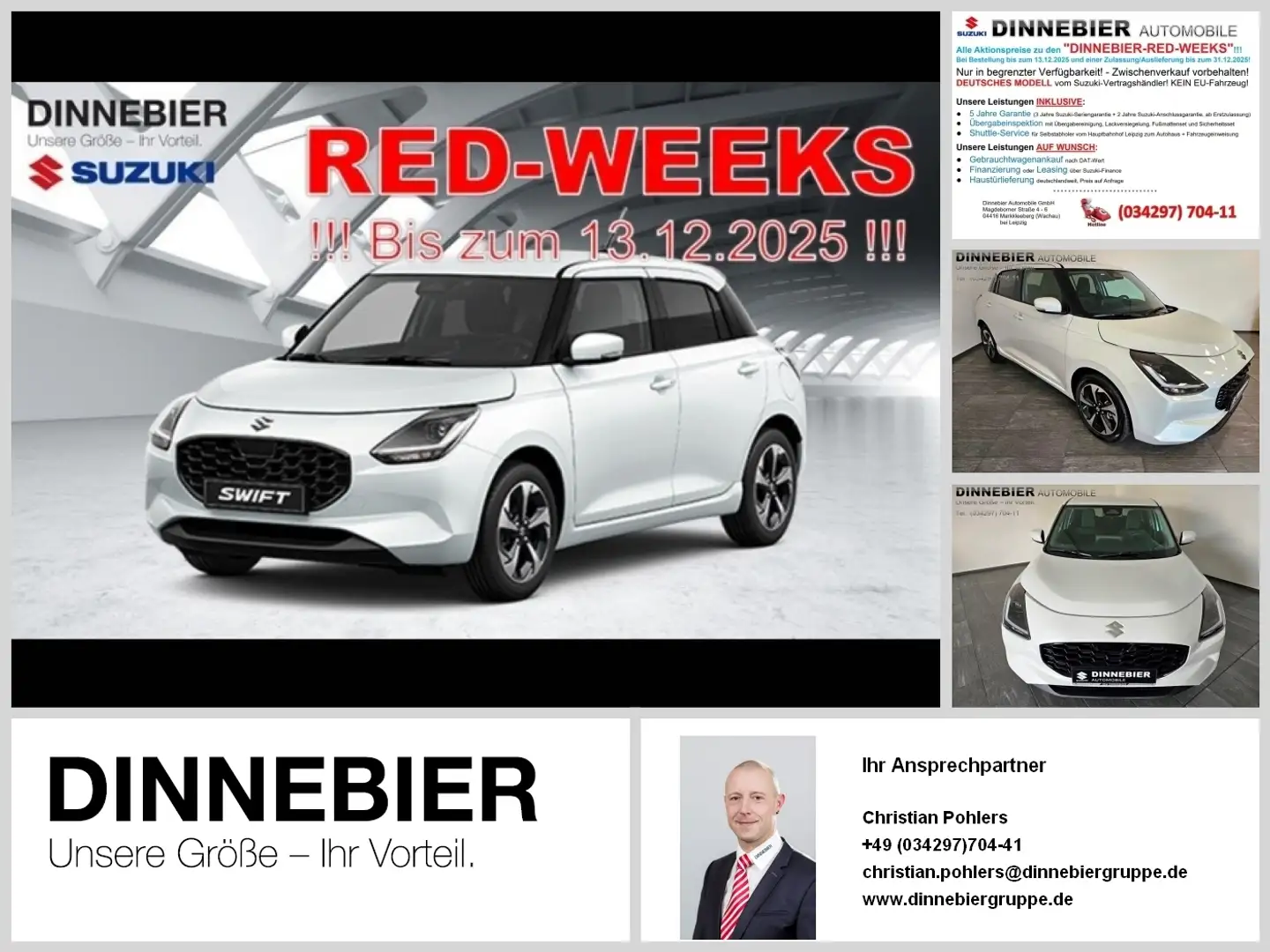 Suzuki Swift Comfort+ (MT) inkl. Allwetterreifen *5 Jahre Garan Weiß - 1