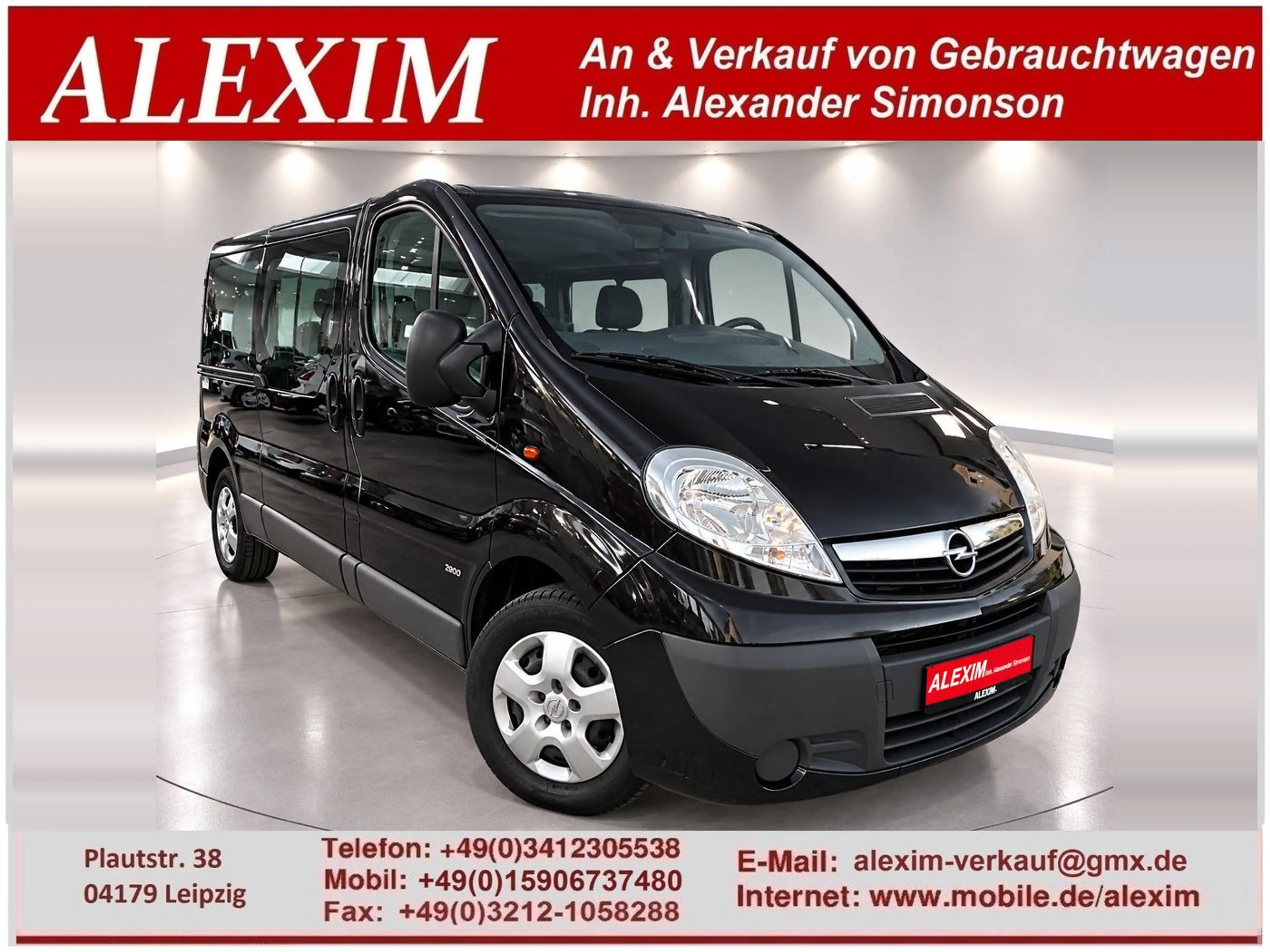 Opel Vivaro Kasten/Kombi/L2H1 2,9t/9-Sitze/Klima