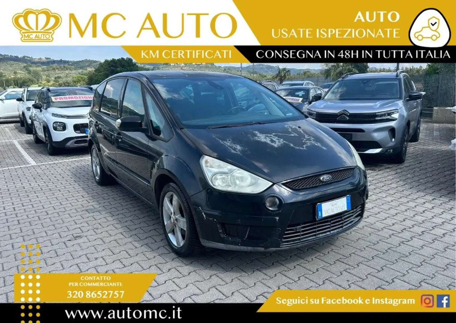 Ford S-Max 2.0 TDCi 140CV Schwarz - 1