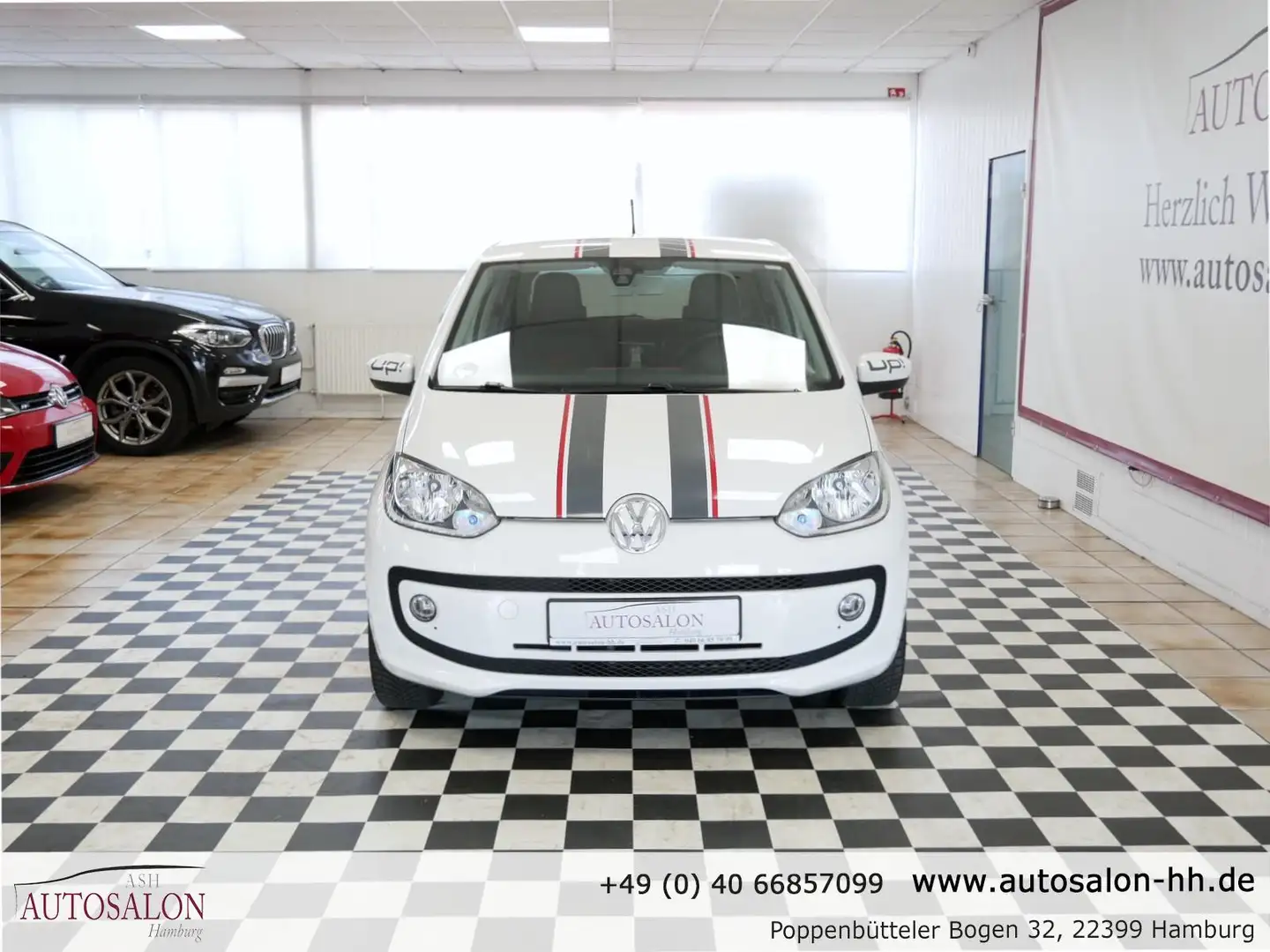 Volkswagen up! up high up!*2Vorb*Servicegepf*Leder*Navi*PDC*Sitzh Blanc - 2