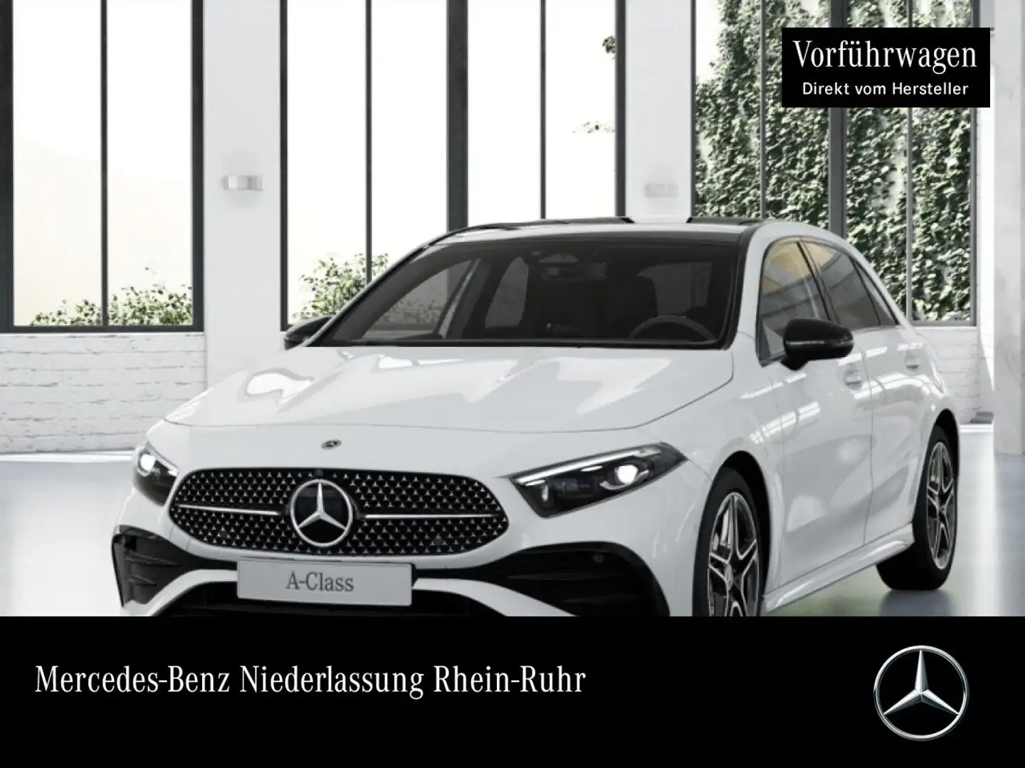 Mercedes-Benz A 200 AMG+NIGHT+PANO+360°+MULTIBEAM+STHZG+TOTW+7G Weiß - 1