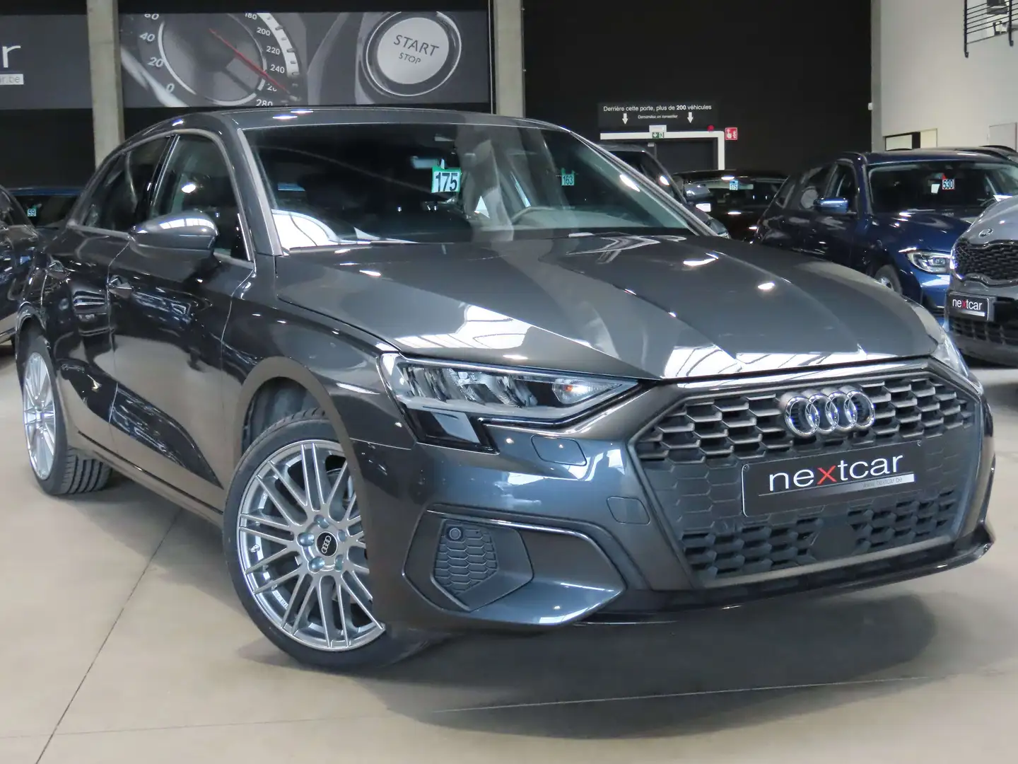 Audi A3 30TFSi Sportback *CUIR-VIRTUAL-LED-NAVI-CAMERA* Gris - 2
