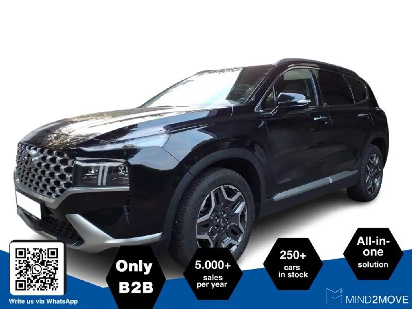 Hyundai SANTA FE 1.6 T-GDI Prime Plug-In Hybrid 4WD Noir - 1