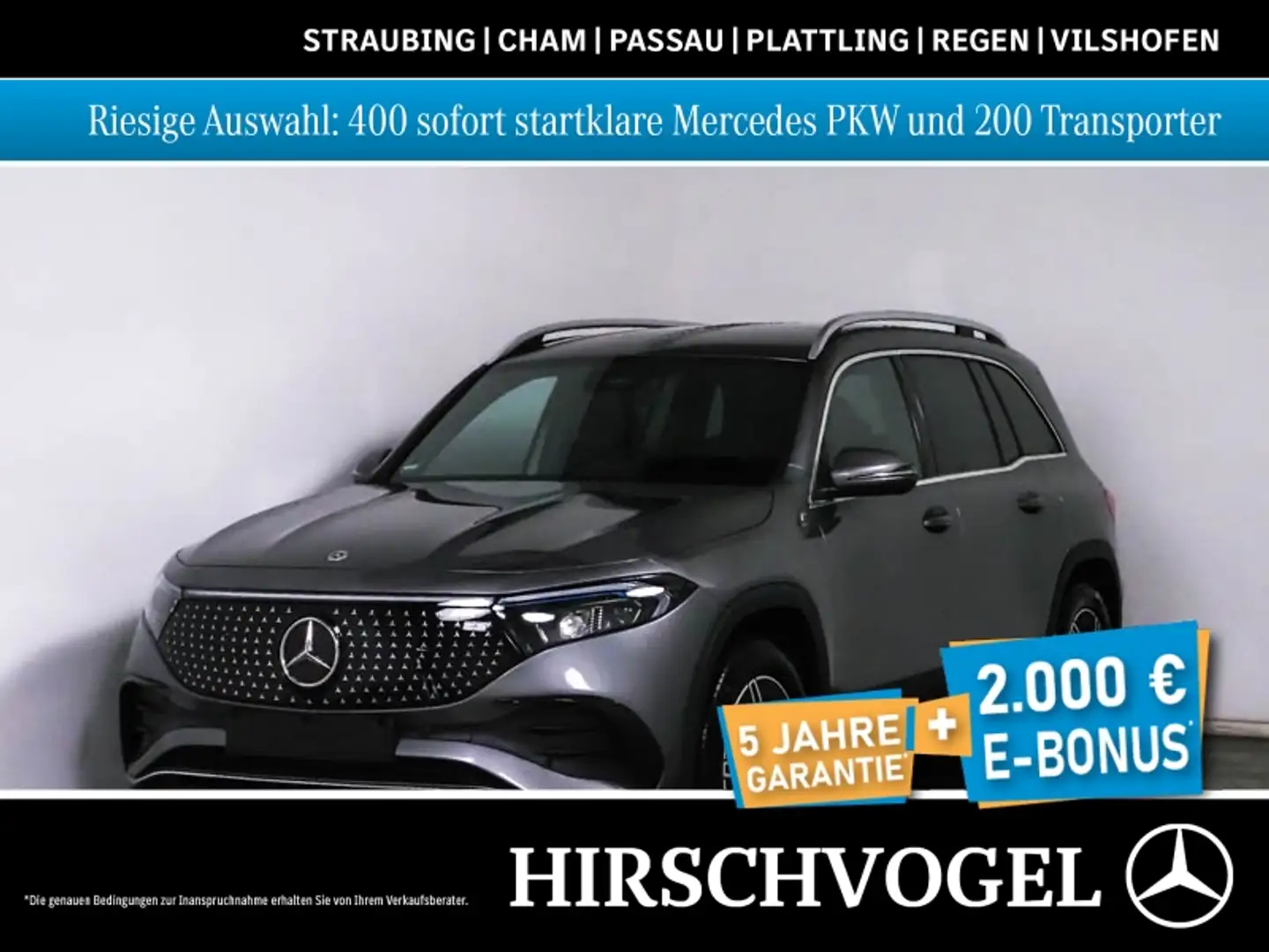 Mercedes-Benz EQB 300 4M AMG-Line+MBUX+Navi-Prem+LED+Kam+PDC Grau - 1