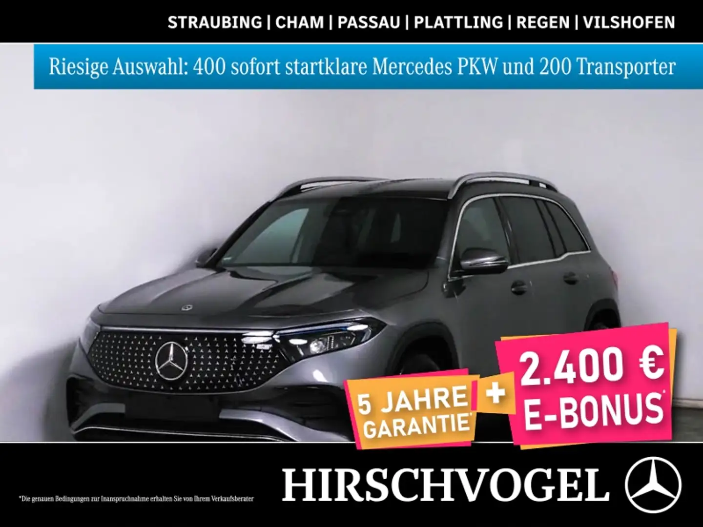 Mercedes-Benz EQB 300 4M AMG-Line+MBUX+Navi-Prem+LED+Kam+PDC Grau - 1