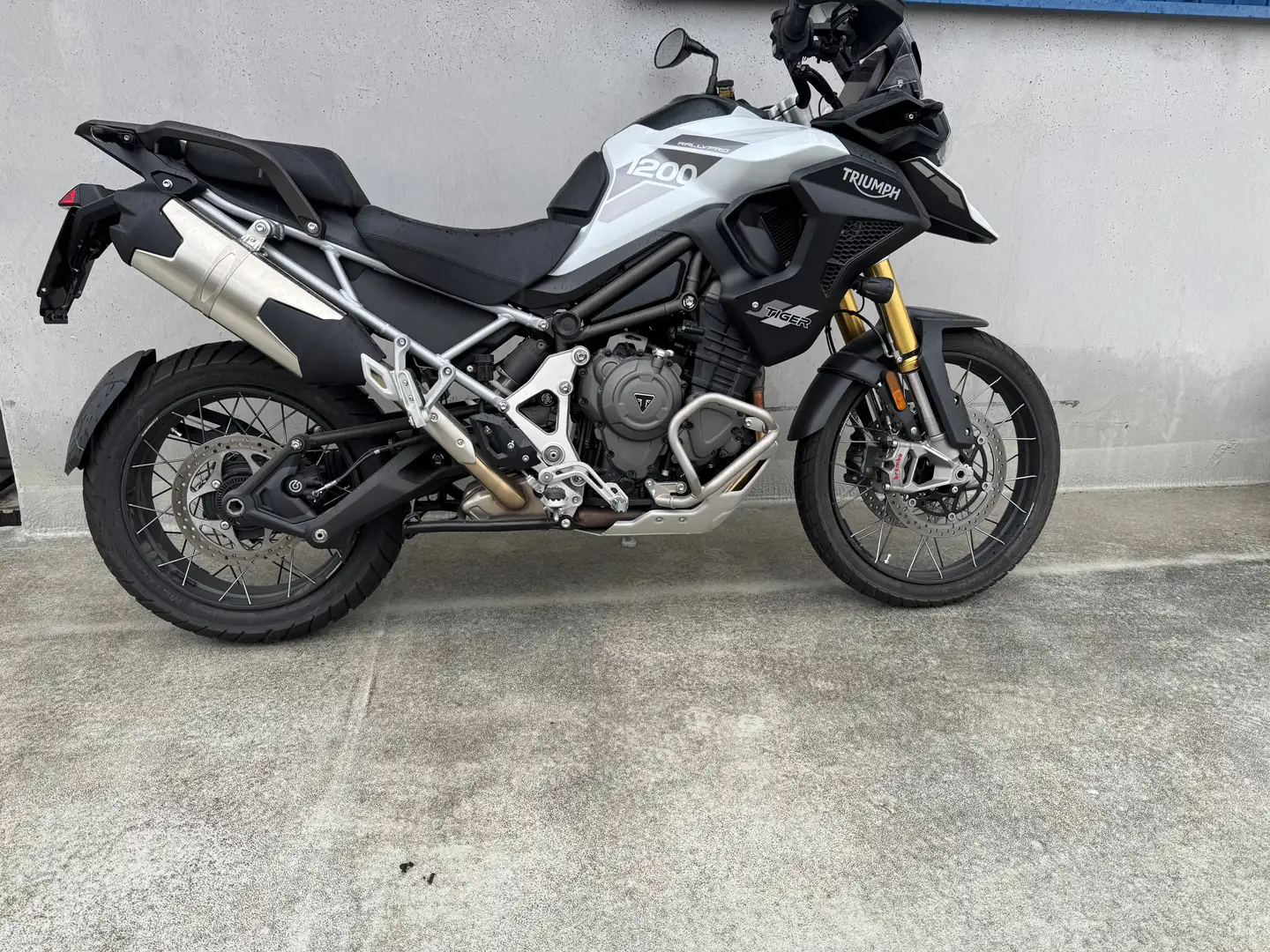 Triumph Tiger 1200 RALLY PRO SOLO 900 KM Bianco - 1