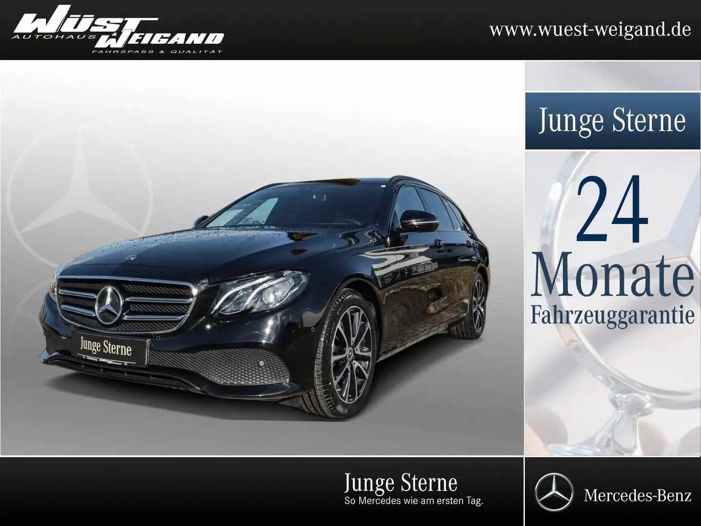 Mercedes-Benz E 220 T d 4M Avantgarde Night AHK+Navi+SHD+Kamer Noir - 1