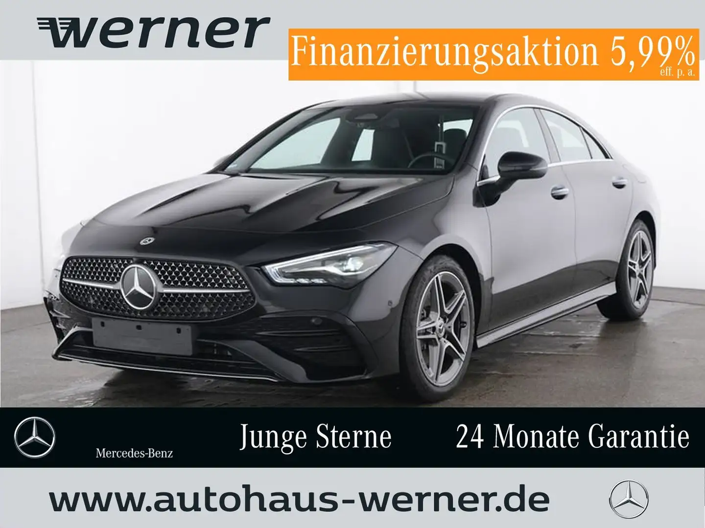 Mercedes-Benz CLA 200 AMG-ADV+ PANO HuD TOTW WINTER KEYLGO VZA Negro - 1