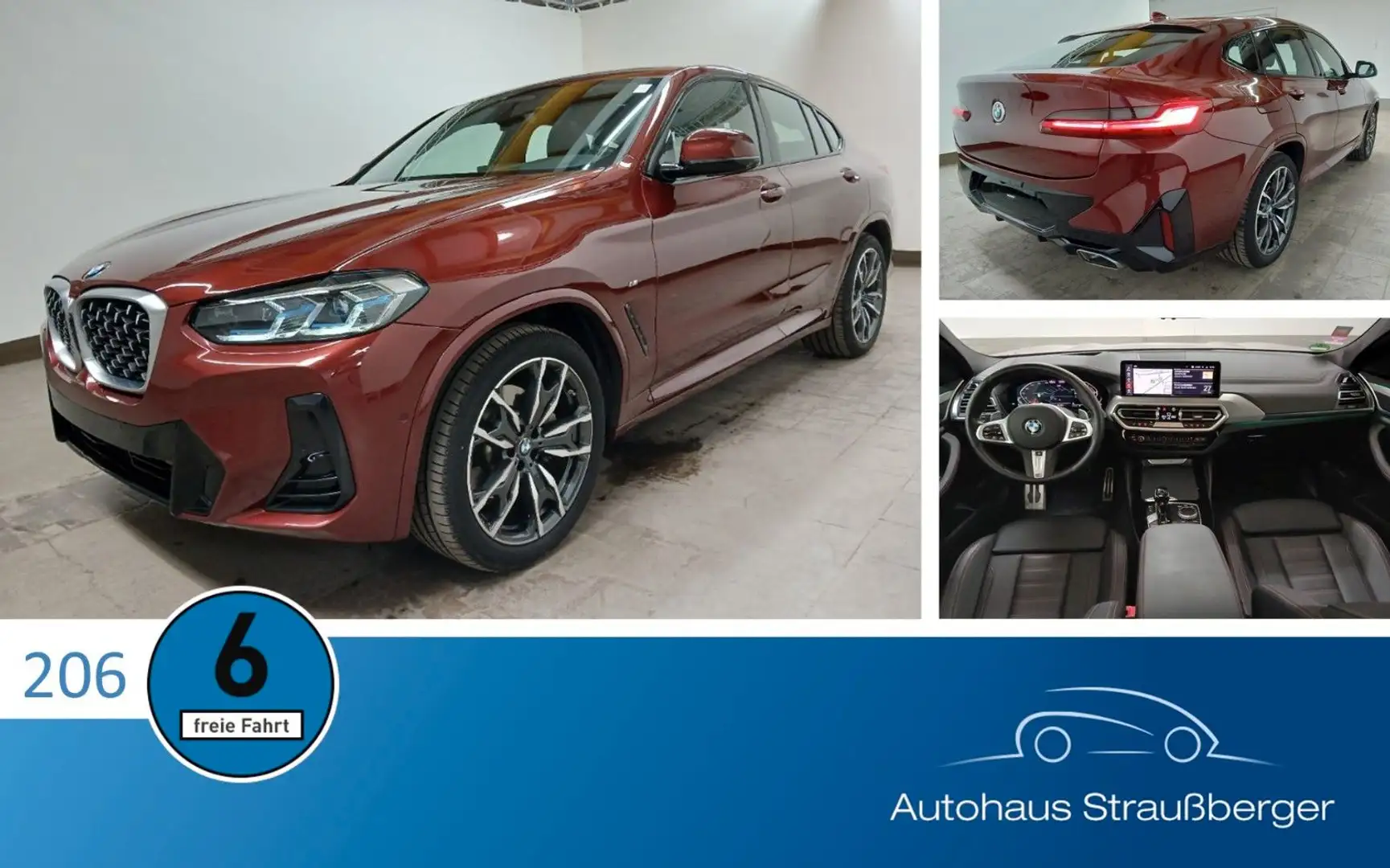 BMW X4 30d xDrive M Sport STHZ LRHZ AHK Pano Laser Rot - 1