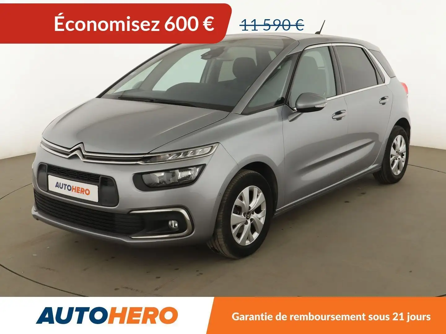 Citroen C4 Picasso (2) 1.6 Blue-HDi Feel BV6 Gris - 1
