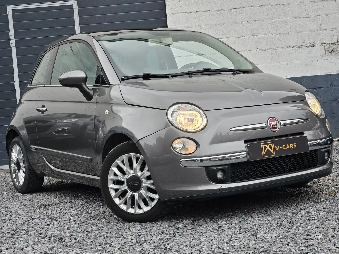 Fiat 500 Toit pano*Clim*Euro 6b* Gris - 2