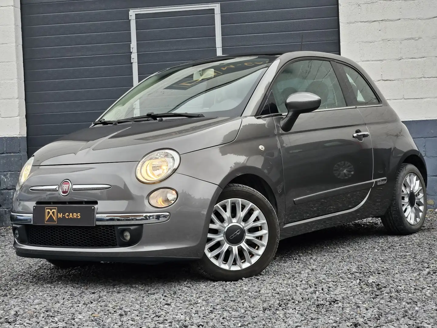 Fiat 500 Toit pano*Clim*Euro 6b* Gris - 1