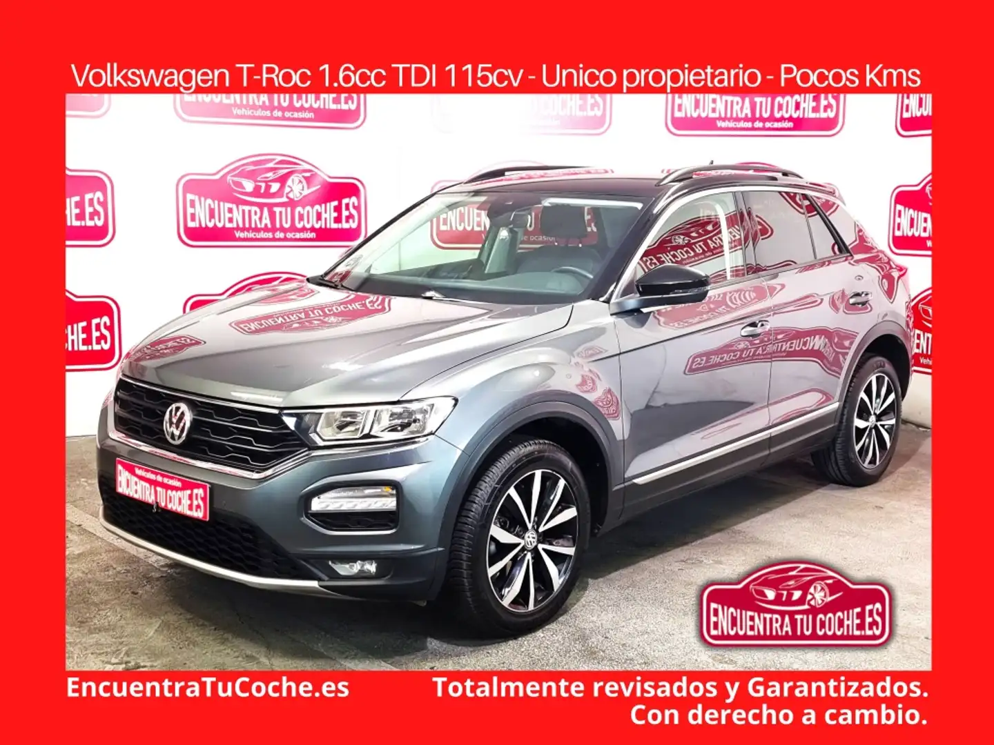 Volkswagen T-Roc 1.6TDI Advance Style Gris - 1