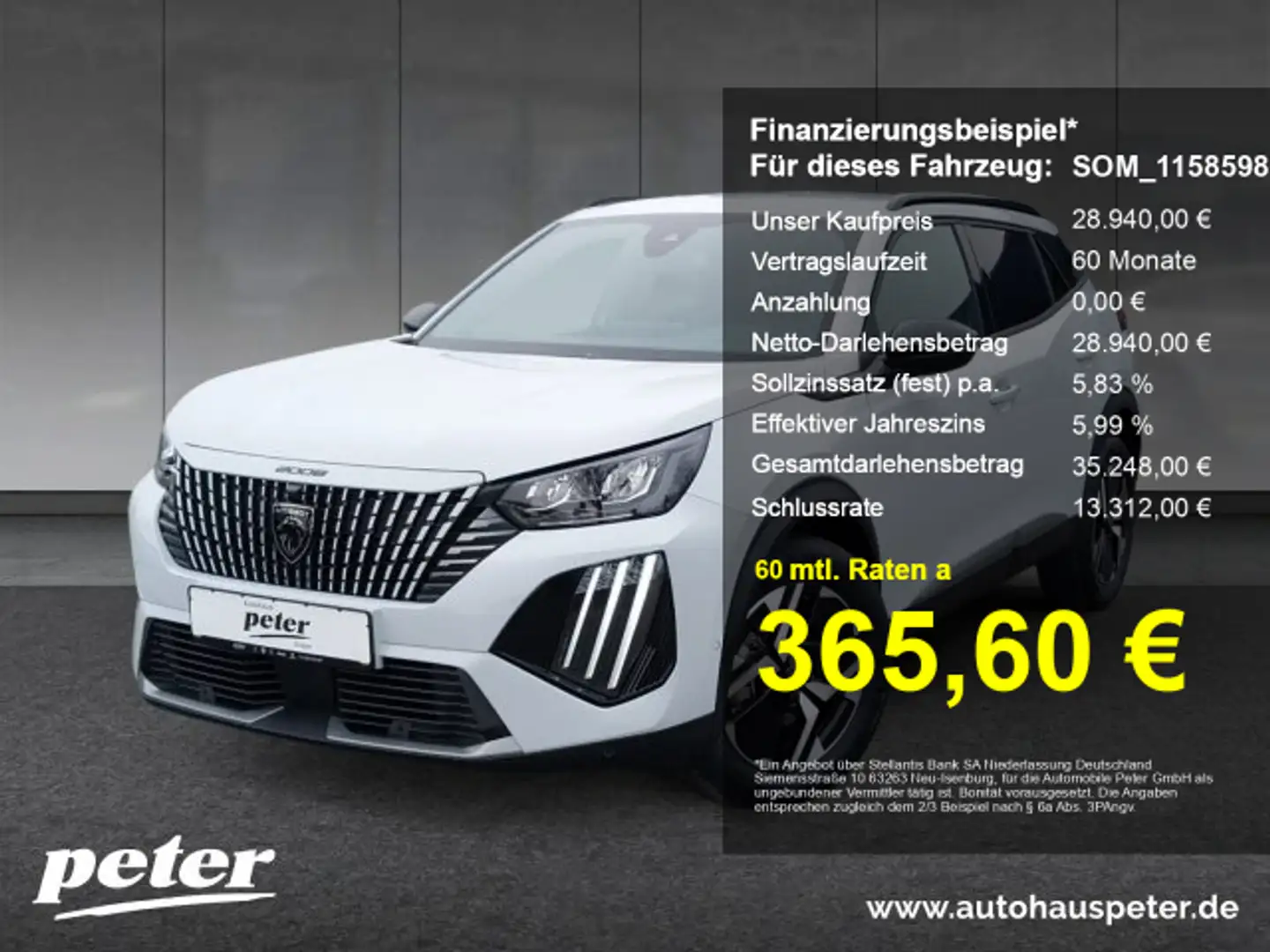 Peugeot 2008 2008 Allure 136 Navi+SHZ+360°Kamera+ Weiß - 1