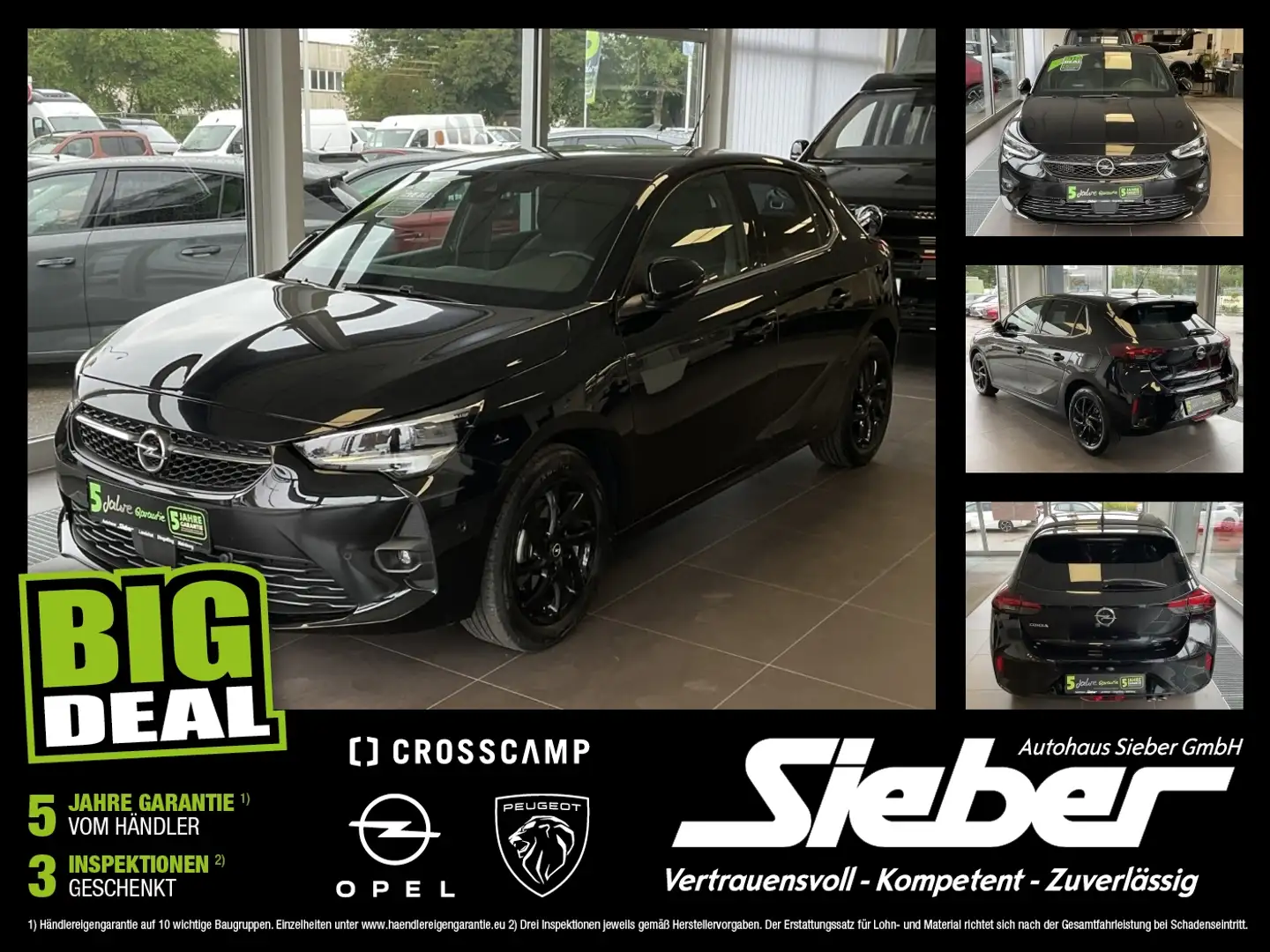 Opel Corsa F 1.2 Turbo Ultimate TEMPOMAT*SITZHZG*KAMER Schwarz - 1