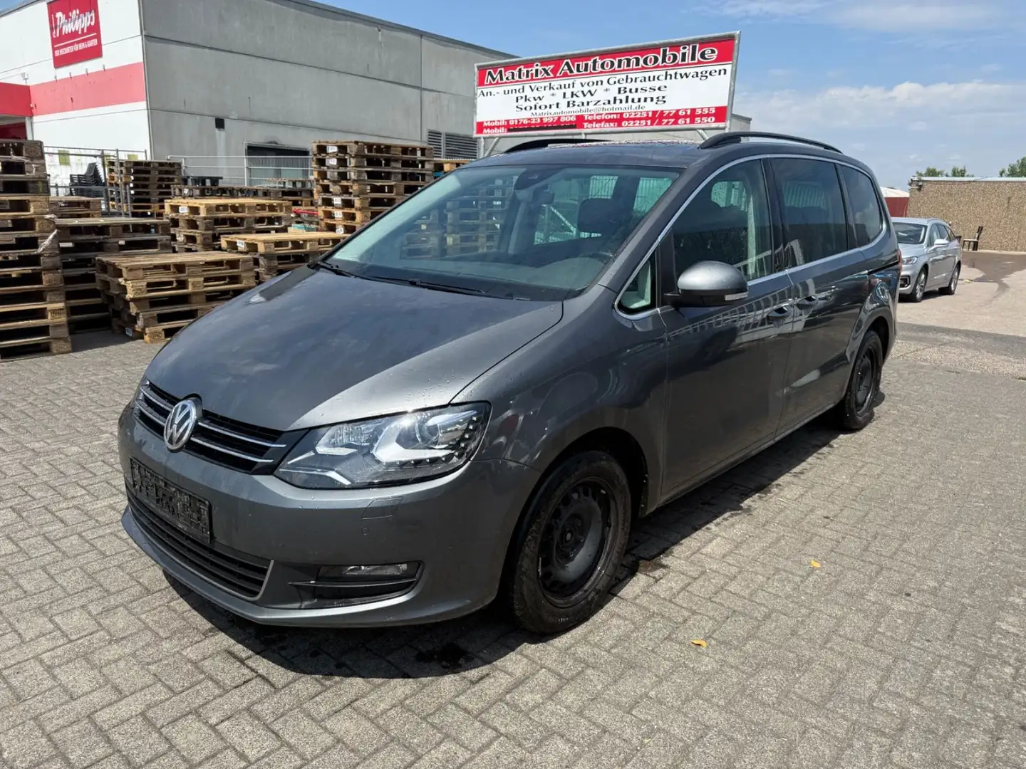 Volkswagen Sharan Comfortline BMT/Start-Stopp,Navi,Klima,St Gris - 1