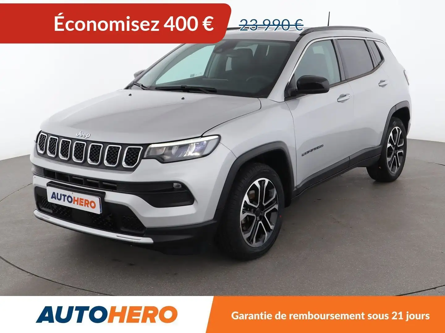 Jeep Compass 1.5 Turbo T4 MHEV Limited 4x2 BVR7 Gris - 1
