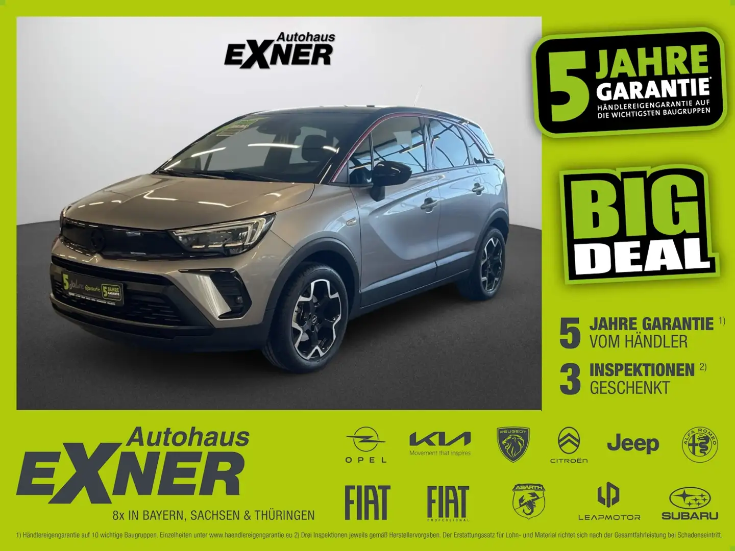 Opel Crossland 1.2 Turbo GS LINE LED+SHZ+Winterp.+LM Silber - 1