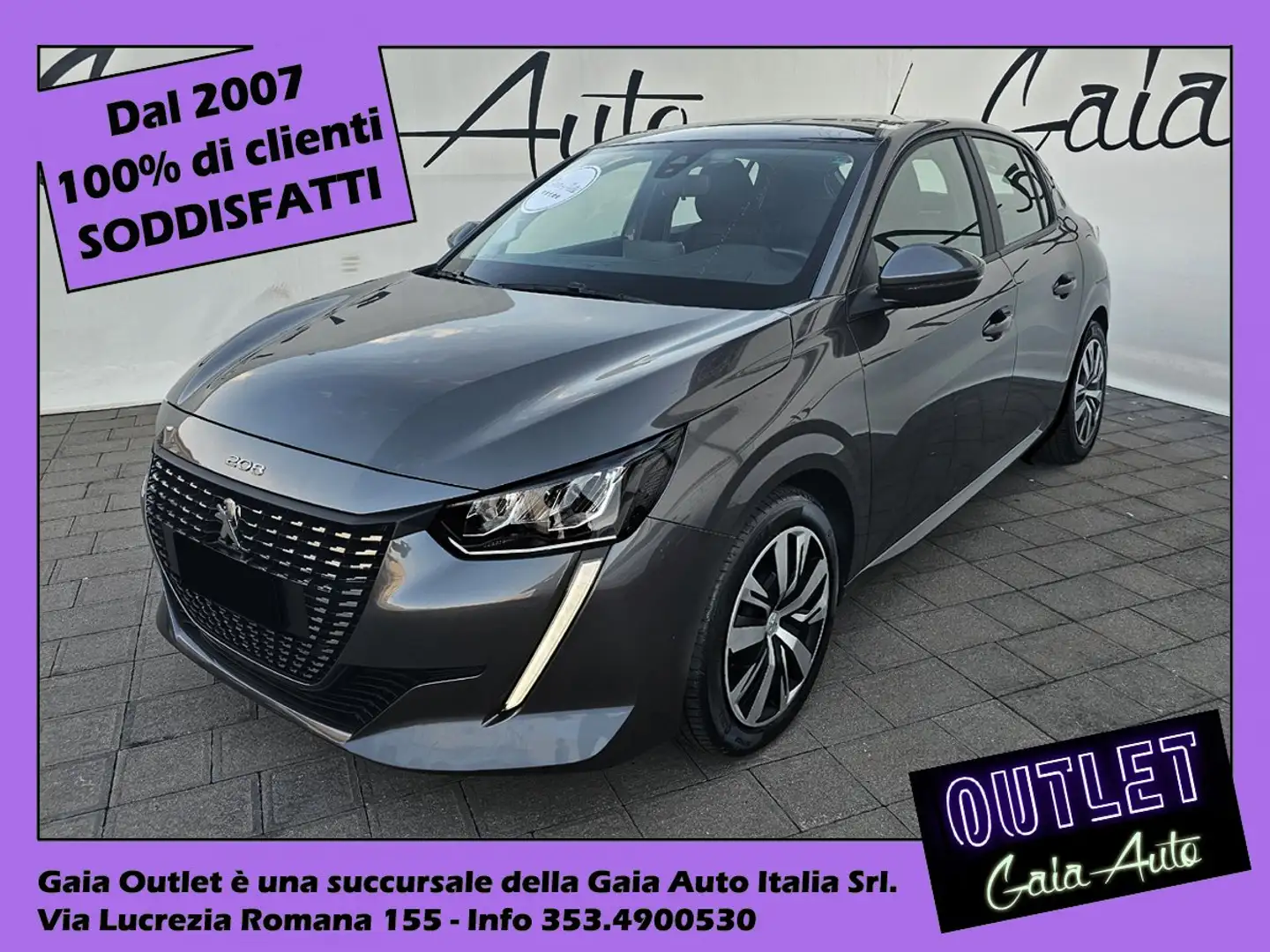 Peugeot 208 1.2 puretech Active S Gris - 1