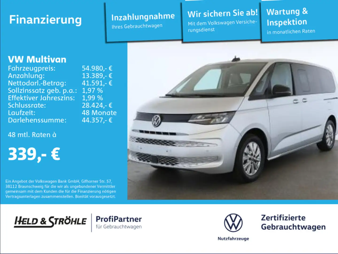 Volkswagen T7 Multivan T7 Multivan 2.0 TSI DSG LANG AHK NAV KAM 6S SHZ Silber - 1