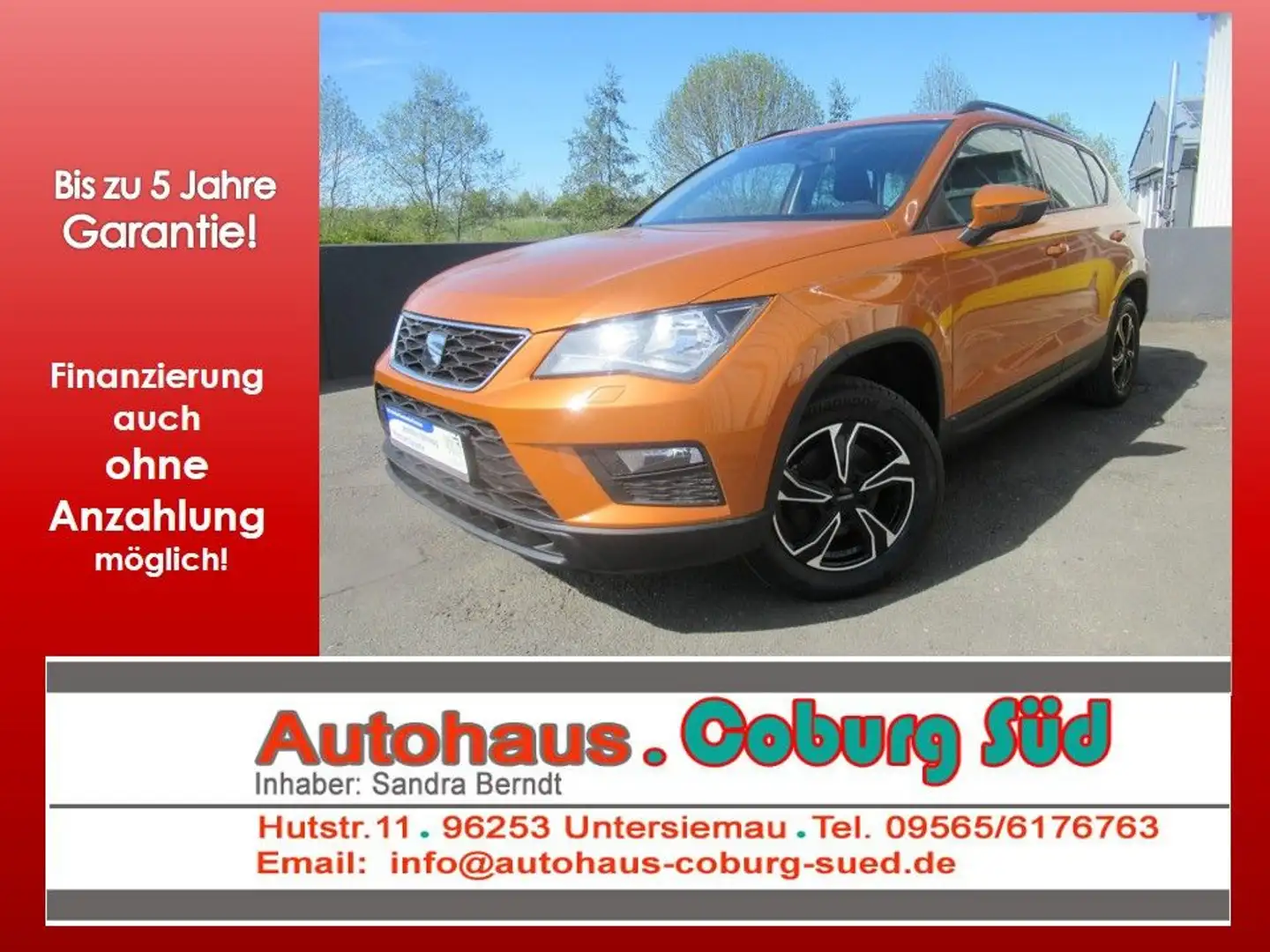 SEAT Ateca Reference KLIMA SHZG PDC TEMPOMAT ALU Orange - 1