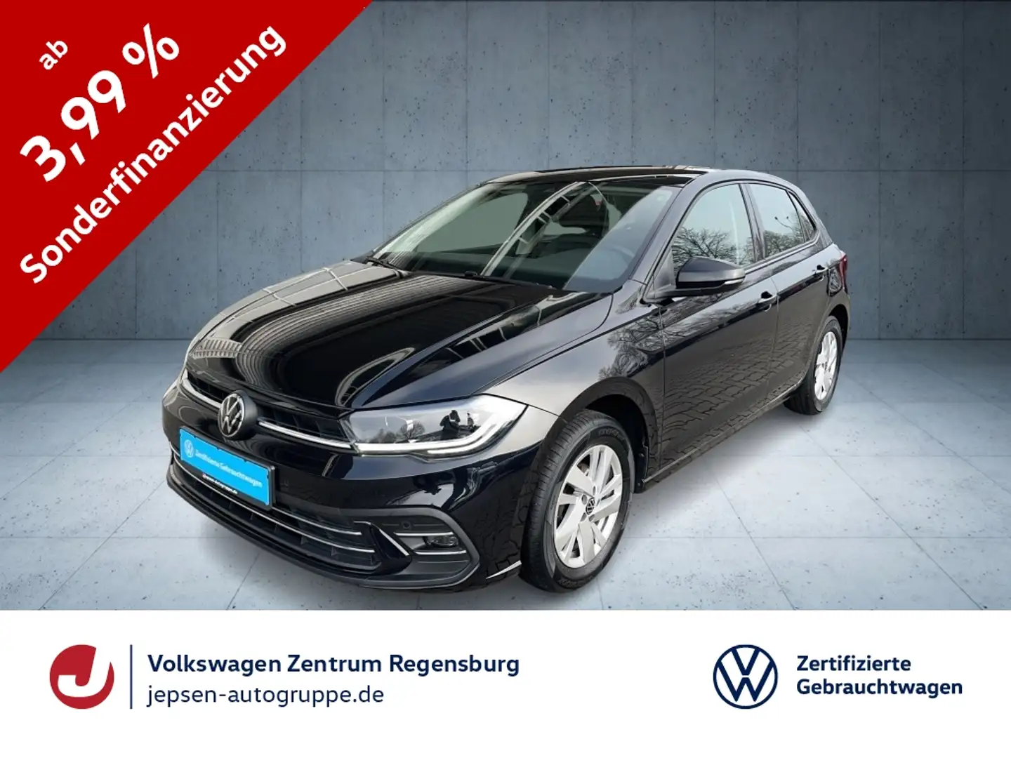 Volkswagen Polo Style 1.0 TSI DSG LED-MATRIX ACC PDC SHZ Schwarz - 1