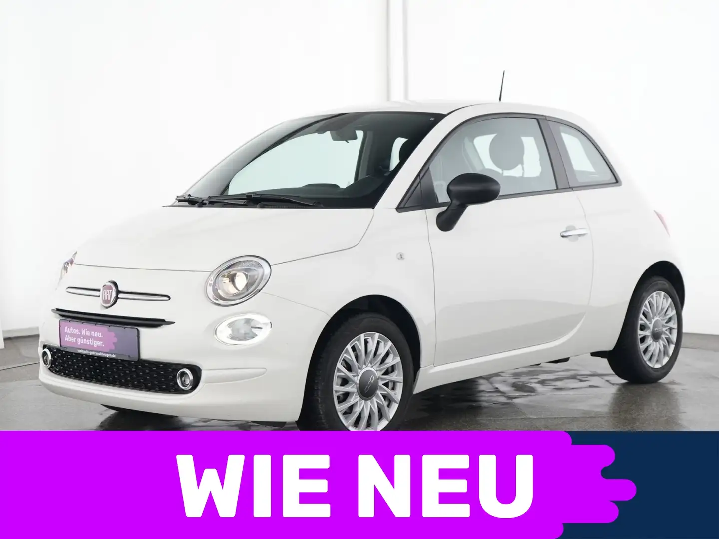 Fiat 500 Tempomat|Apple CarPlay|Navi|Klimaautomatik Weiß - 1