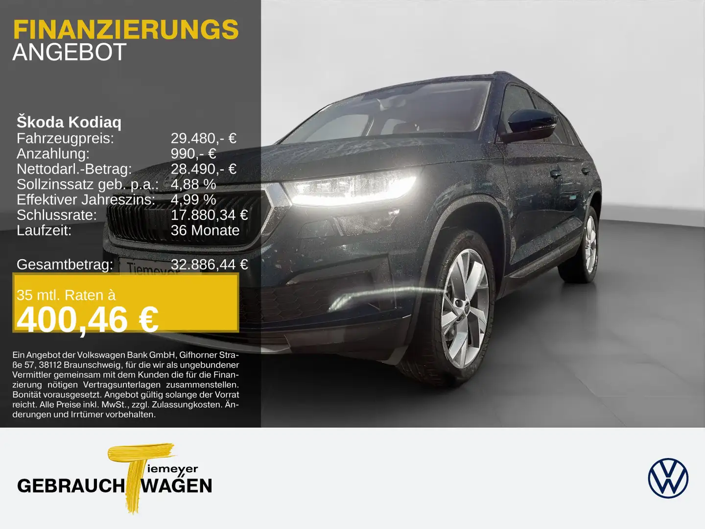 Skoda Kodiaq 2.0 TDI DSG TOUR LEDNAVI KAMERA LM19 AHK Bleu - 1