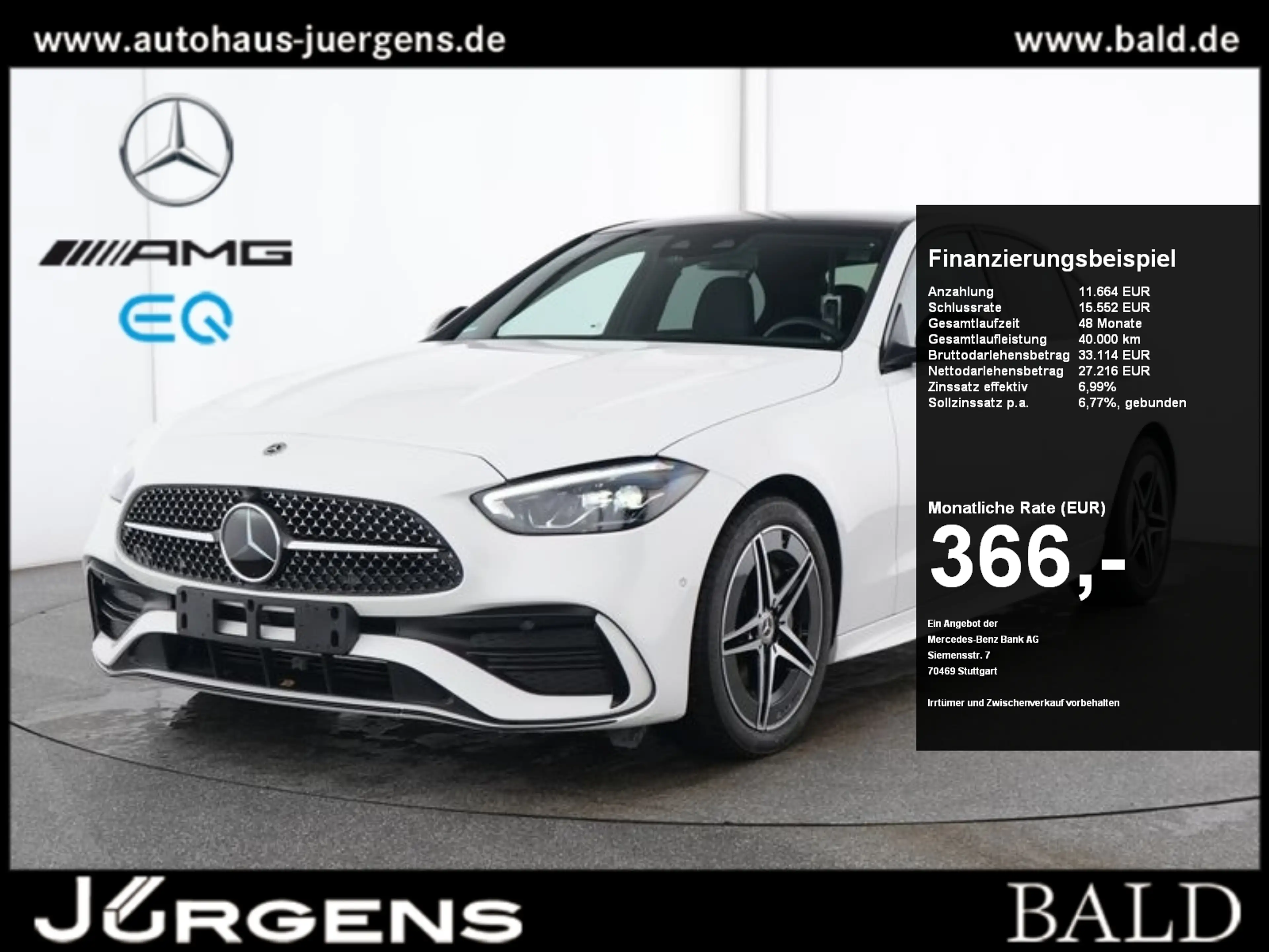 Mercedes-Benz C 180 AMG/Edition/Pano/Night/Fahrassist+/GUARD