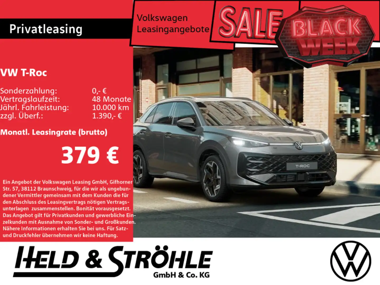 Volkswagen T-Roc R-Line 1.5l eTSI 150PS DSG PANO IQ.LIGHT Gris - 1