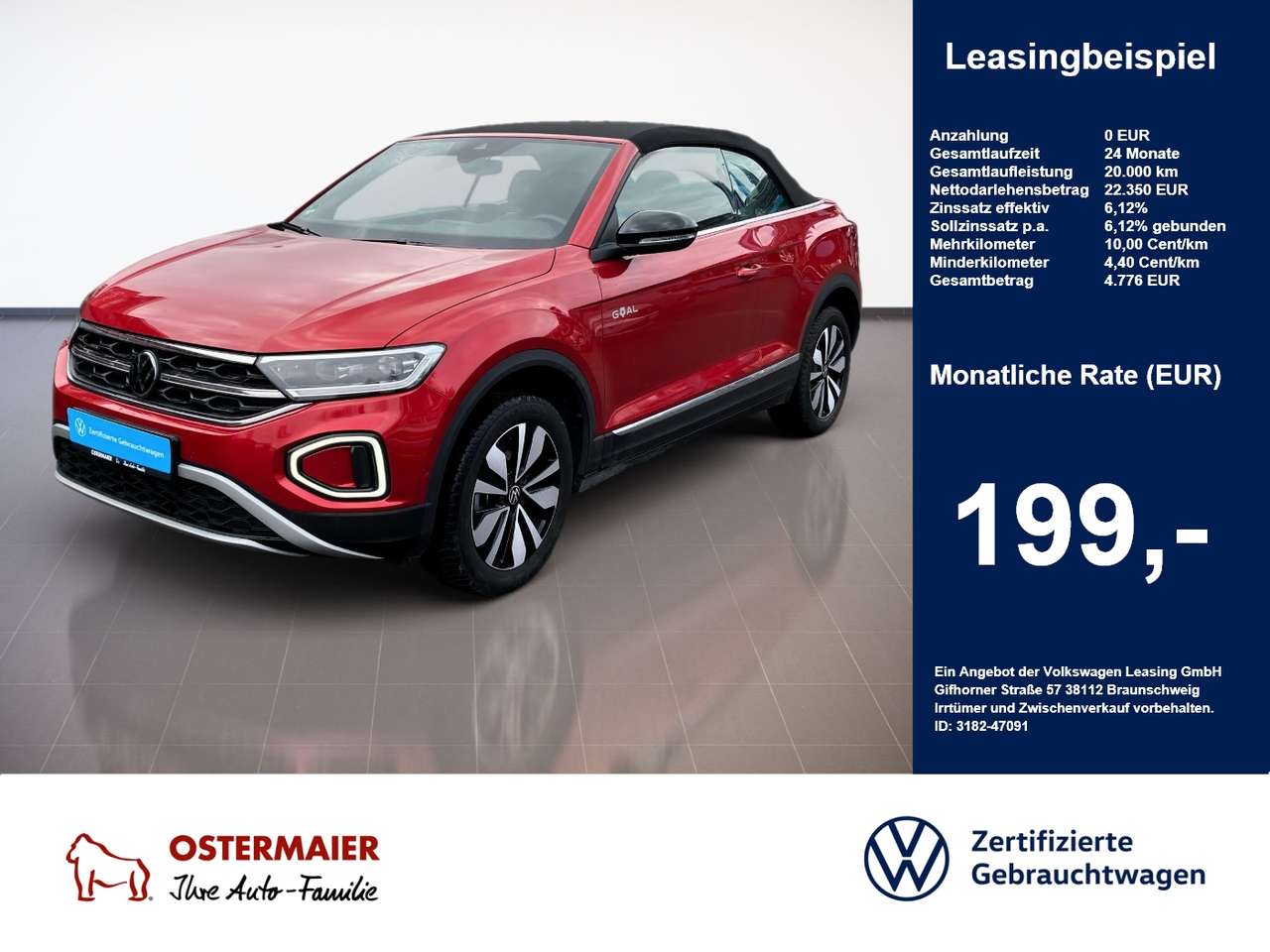 Volkswagen T-Roc 2024 — Cabriolet GOAL 1.0TSI 116PS ACC.5J-G.KAMERA.NAVI+V