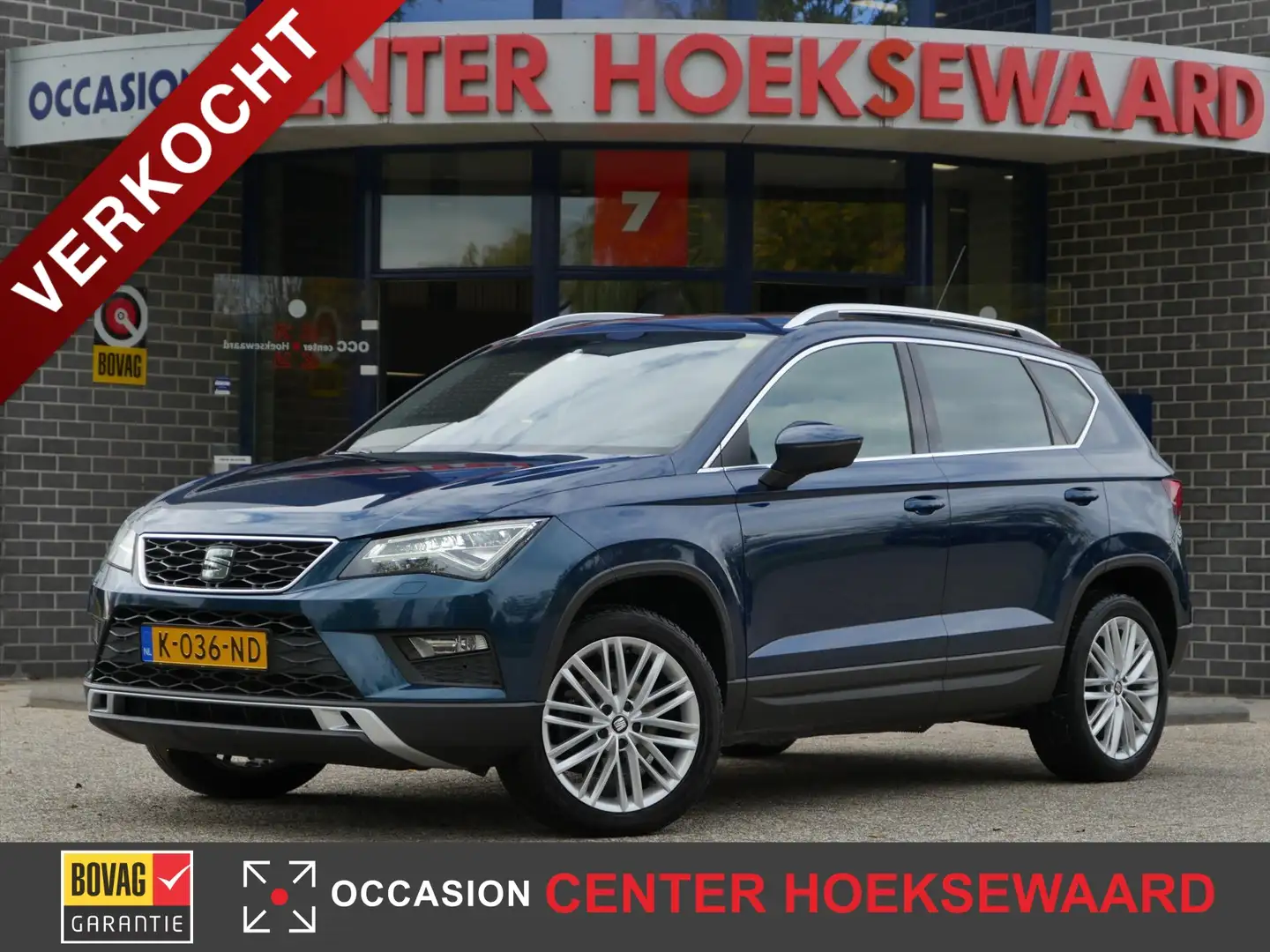 SEAT Ateca 1.4 EcoTSI 150pk DSG-7 Xcellence | Panoramadak | A Blauw - 1