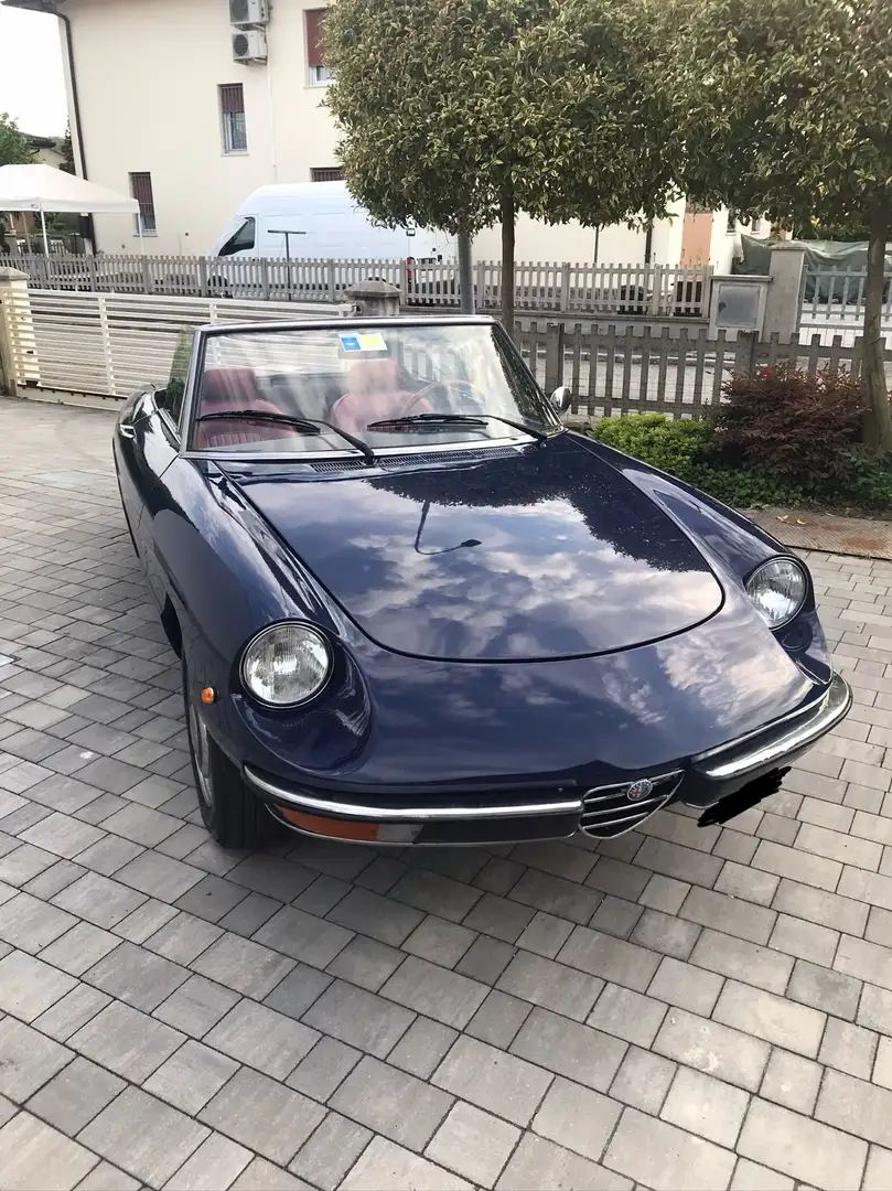 Alfa Romeo Spider 1300 coda tronca iscritta ASI Blau - 1