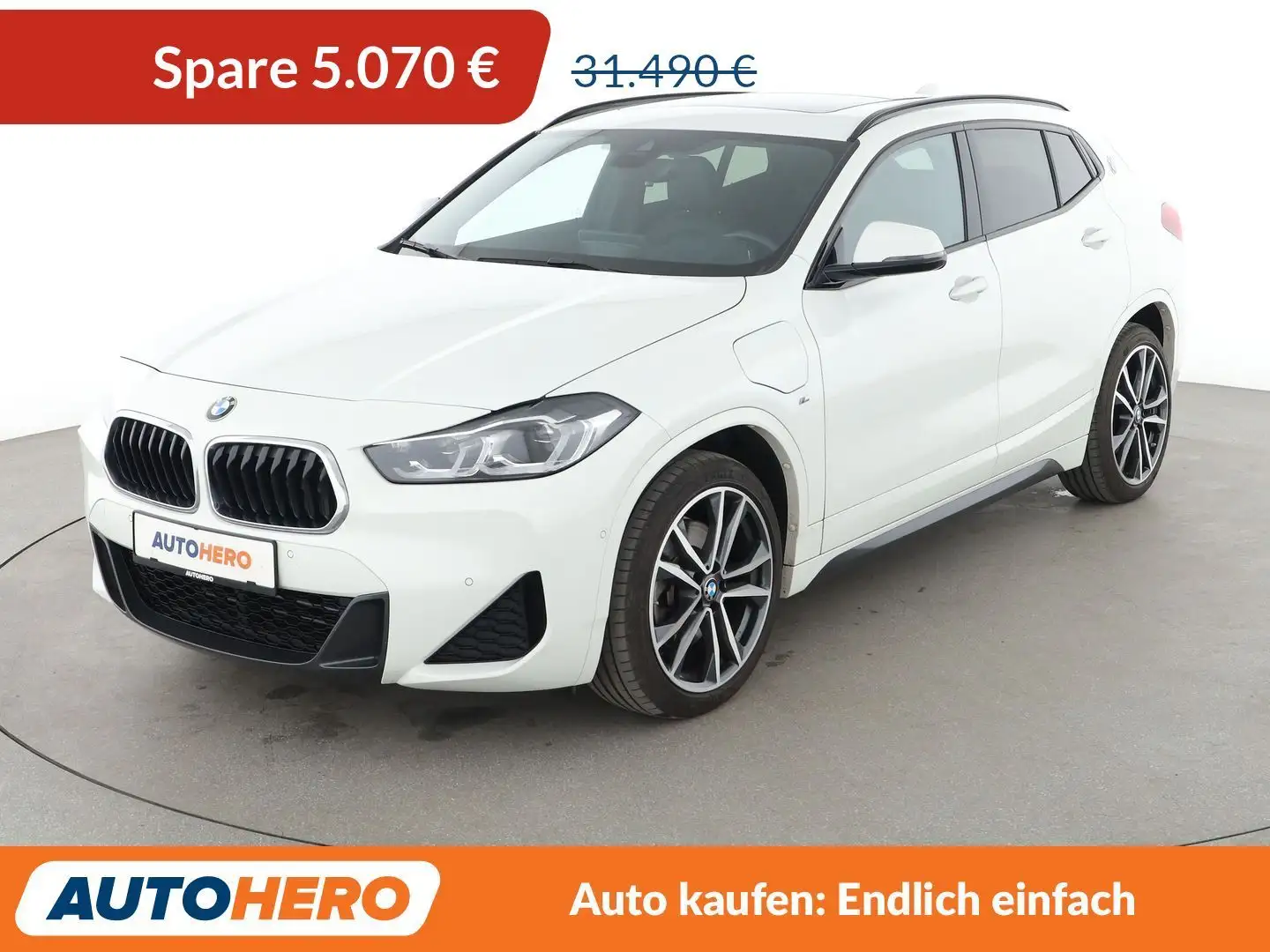BMW X2 xDrive 25e M Sport Aut.*NAVI*LED*HUD*ACC*CAM*PDC* Weiß - 1
