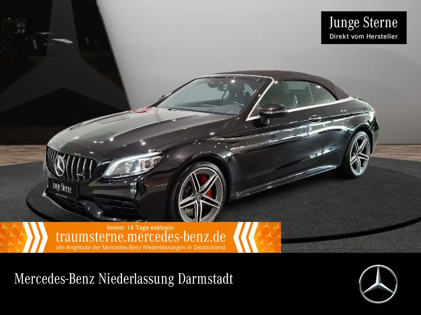 Mercedes-Benz C 63 AMG C 63 S Cabrio NIGHT+DRIVERS+360+MULTIBEAM+19"+HUD Schwarz - 1