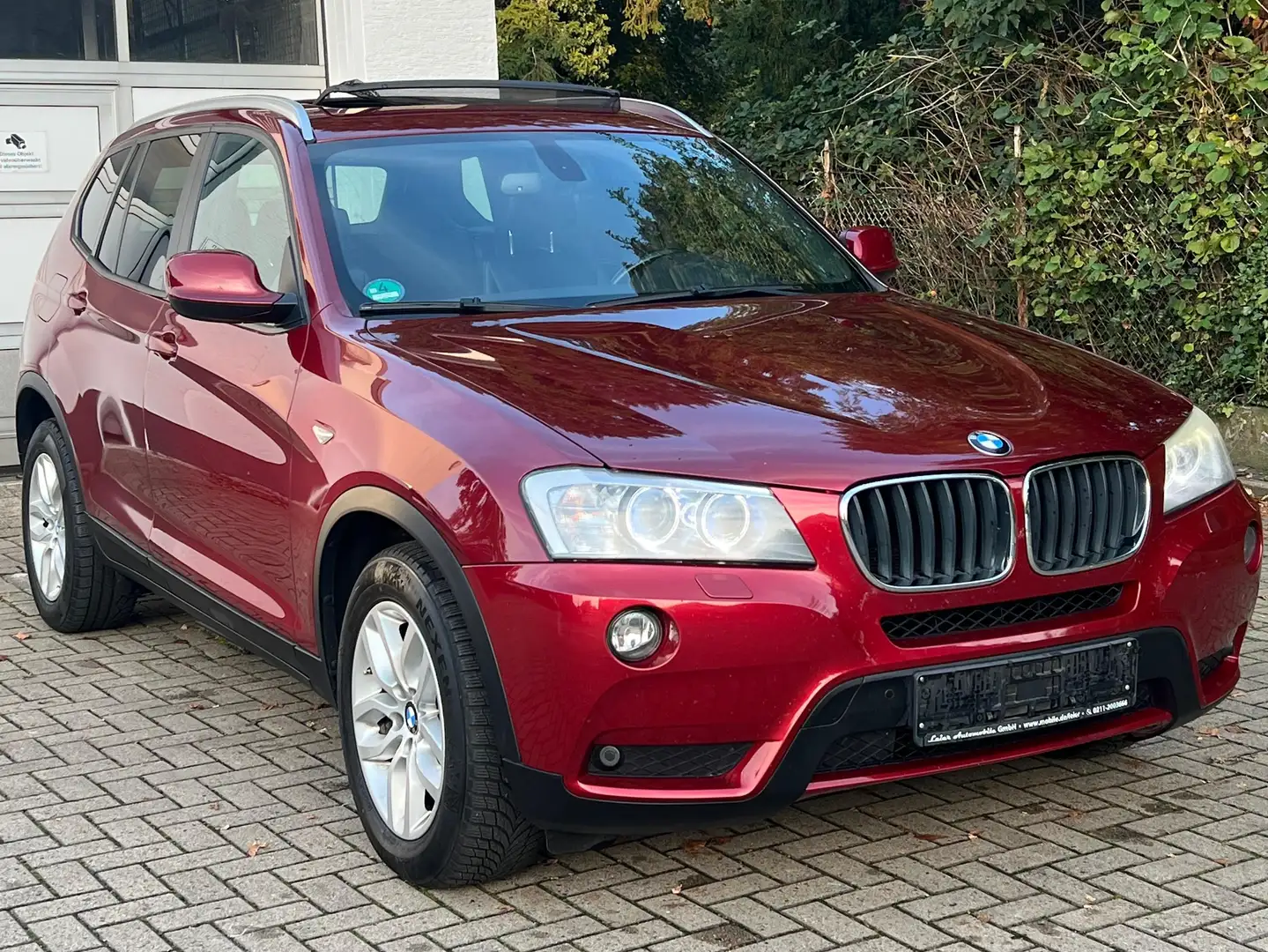 BMW X3 xDrive – TÜV 2027,Service neu,Vollausstattung Rot - 1