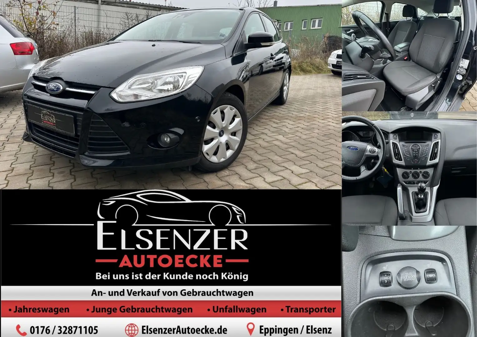 Ford Focus Lim. Champions Edition SHZ Park Assist Noir - 1