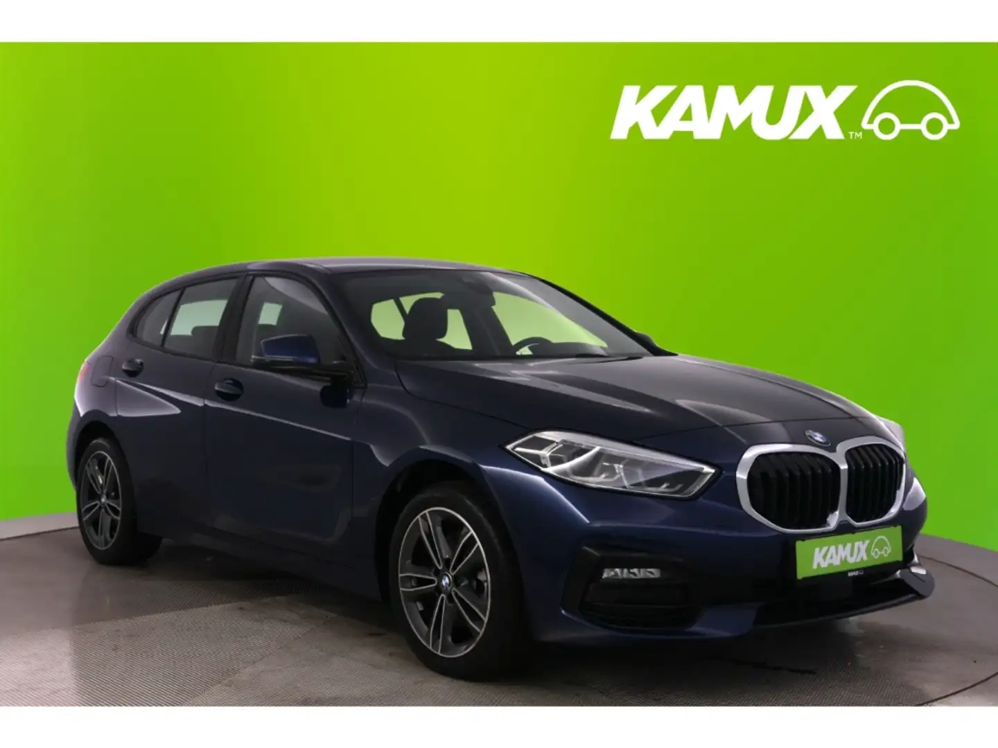 BMW 118 i Steptronic Sport Line+LED+NAVI+SHZ+PDC Bleu - 1